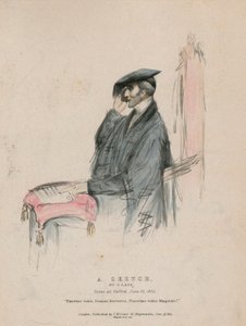 The Duke of Wellington, en skitse af en dame, taget i Oxford den 13. juni 1834 af English School